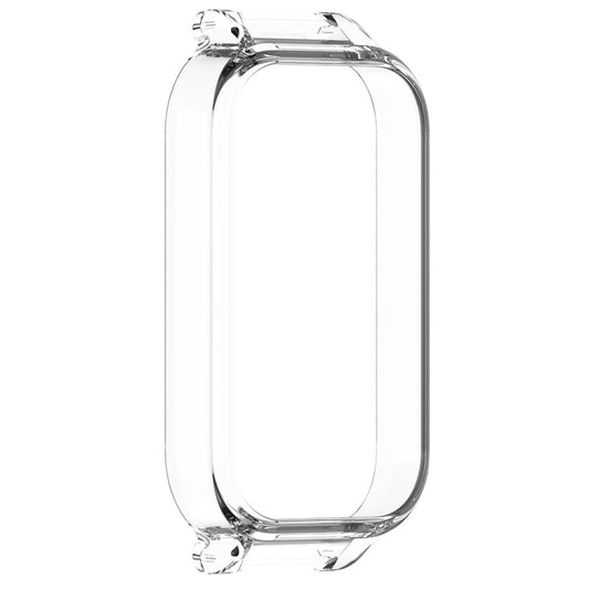 For Xiaomi Smart Band 8 Active Half Pack PC Watch Protective Case(Transparent White) by buy2fix