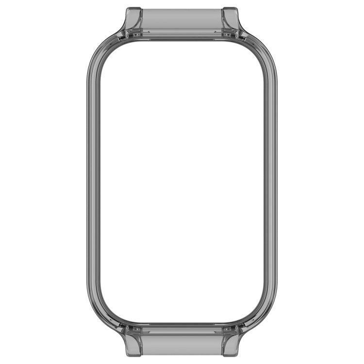 For Xiaomi Smart Band 8 Active Half Pack PC Watch Protective Case(Transparent Black) - Watch Cases by buy2fix | Online Shopping UK | buy2fix