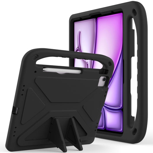 For iPad Air 13 2025 / 2024 Handle EVA Shockproof Tablet Case with Holder(Black) - iPad Air 13 2025 / 2024 Cases by buy2fix | Online Shopping UK | buy2fix