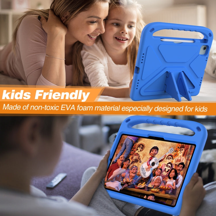 For iPad Air 11 2025 / 2024 / Pro 11 2024 Handle EVA Shockproof Tablet Case with Holder(Blue) - iPad Air 11 2025 / 2024 Cases by buy2fix | Online Shopping UK | buy2fix