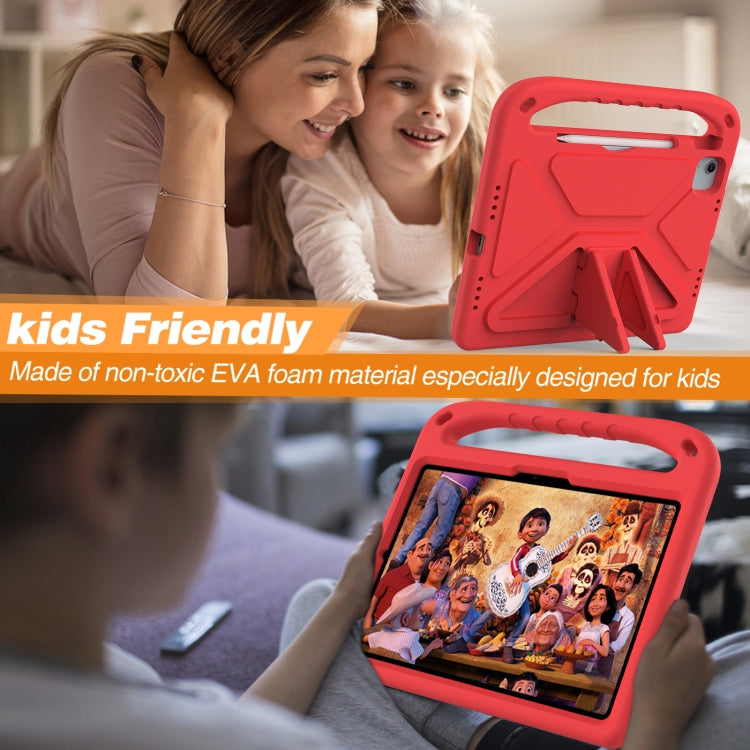 For iPad Air 11 2025 / 2024 / Pro 11 2024 Handle EVA Shockproof Tablet Case with Holder(Red) - iPad Air 11 2025 / 2024 Cases by buy2fix | Online Shopping UK | buy2fix