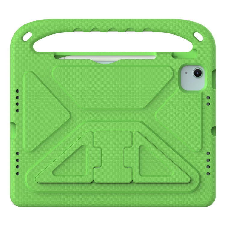 For iPad Air 11 2025 / 2024 / Pro 11 2024 Handle EVA Shockproof Tablet Case with Holder(Green) - iPad Air 11 2025 / 2024 Cases by buy2fix | Online Shopping UK | buy2fix