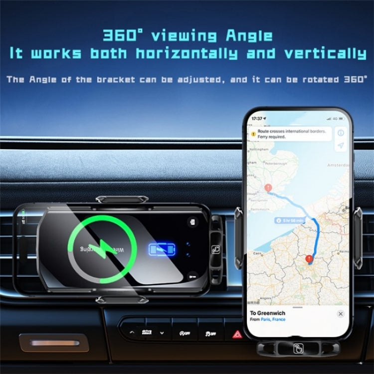 SD11 Car Mount Air Vent Phone Holder 15W Fast Charging Car Wireless Charger - Wireless Charger Holders by buy2fix | Online Shopping UK | buy2fix