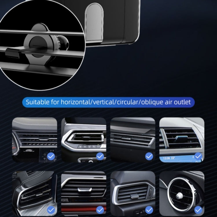 C1 Car Wireless 66W Fast Charger Phone Holder Infrared Sensor Punk Style(Black) by buy2fix