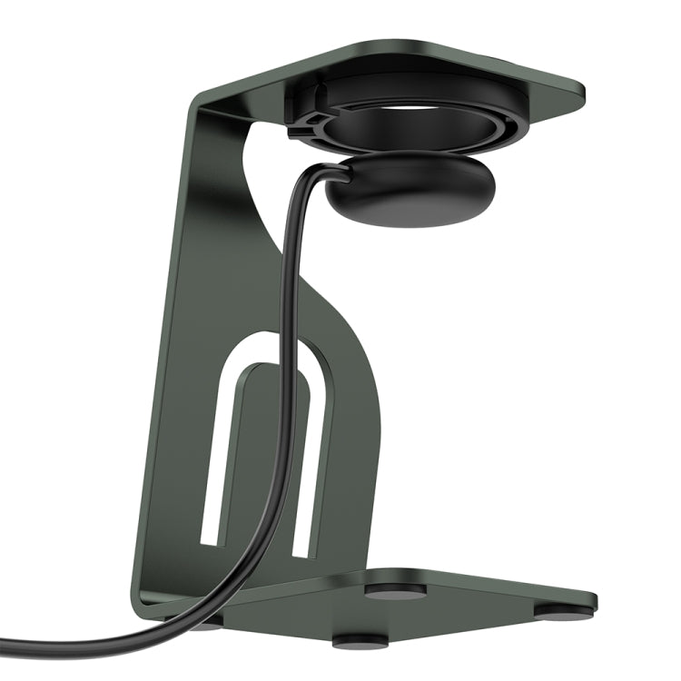 For Fitbit Ace LTE Aluminum Alloy Watch Charging Stand with Charger(Gray) - Charger by buy2fix | Online Shopping UK | buy2fix