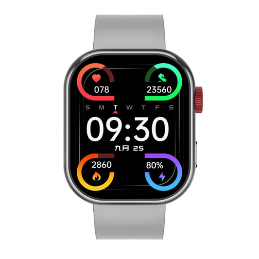 N18 2.01 inch Color Screen Smart Watch,Support Bluetooth Call / Health Monitoring(Silver) by buy2fix