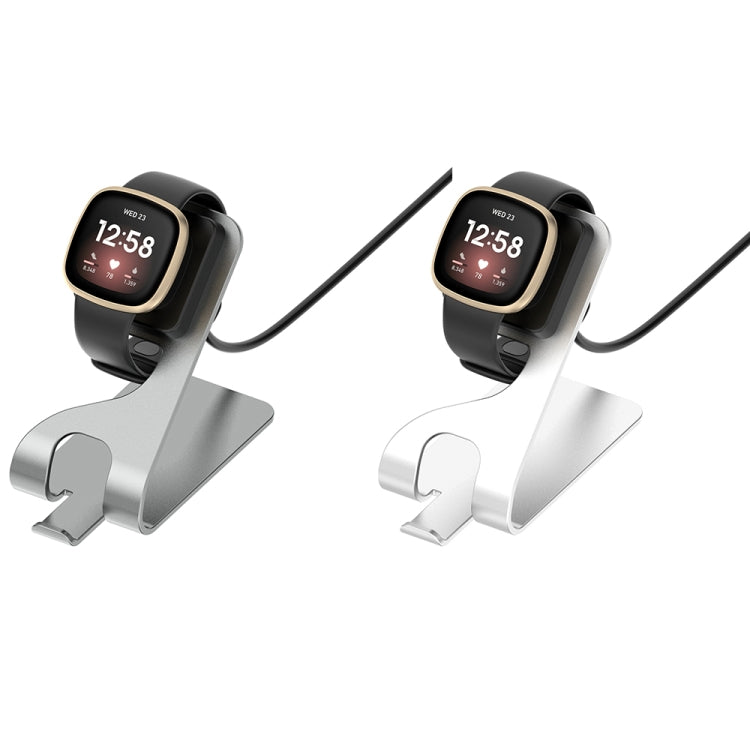 For Fitbit Ace LTE Aluminum Alloy Metal Bracket Watch Charger, Length: 1.5m(Silver) by buy2fix