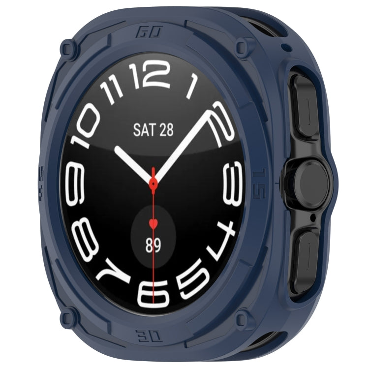 For Samsung Galaxy Watch Ultra 47mm / Ultra 2025 Armored TPU Watch Protective Cover(Blue) - Watch Cases by buy2fix | Online Shopping UK | buy2fix