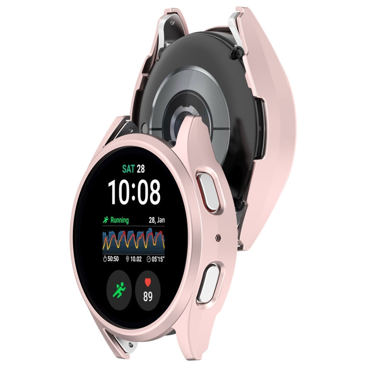 For Sansung Galaxy Watch 7 44mm Half Pack Hollow PC Watch Protective Case(Rose Pink) - Watch Cases by buy2fix | Online Shopping UK | buy2fix