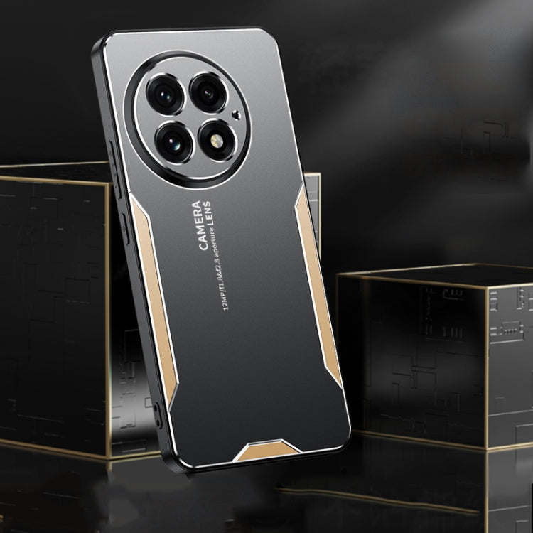 For OnePlus 13 Blade Series TPU Hybrid Metal Phone Case(Gold) - OnePlus Cases by buy2fix | Online Shopping UK | buy2fix