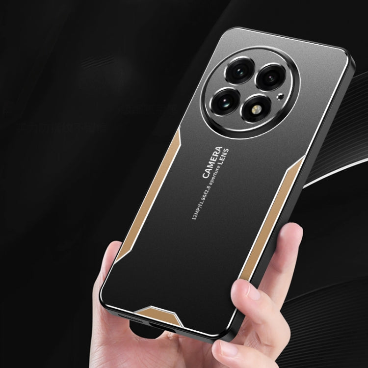 For OnePlus 13 Blade Series TPU Hybrid Metal Phone Case(Gold) - OnePlus Cases by buy2fix | Online Shopping UK | buy2fix