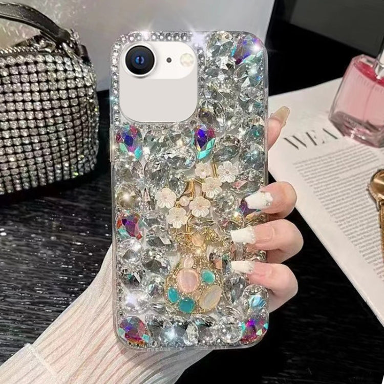 For iPhone SE 2022 / 7 / 8 Plum Blossom Handmade Diamond Inlay PC Phone Case(White) - iPhone SE 2022 / 2020 / 8 / 7 Cases by buy2fix | Online Shopping UK | buy2fix