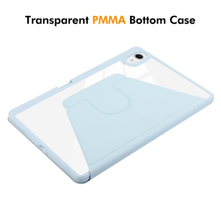 For iPad Pro Air 11 2024 ENKAY 360 Rotation PMMA Leather Smart Tablet Case with Pen Slot(Blue) - iPad Air 13 2025 / 2024 Cases by ENKAY | Online Shopping UK | buy2fix