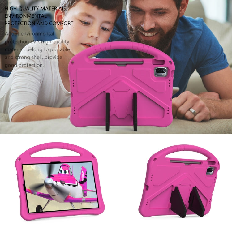 For Huawei Matepad SE 11 2024 EVA Shockproof Tablet Case with Holder(RoseRed) by buy2fix