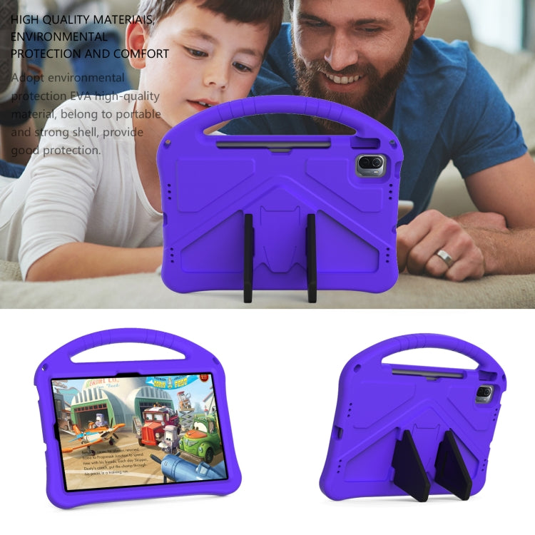 For Huawei Matepad SE 11 2024 EVA Shockproof Tablet Case with Holder(Purple) by buy2fix