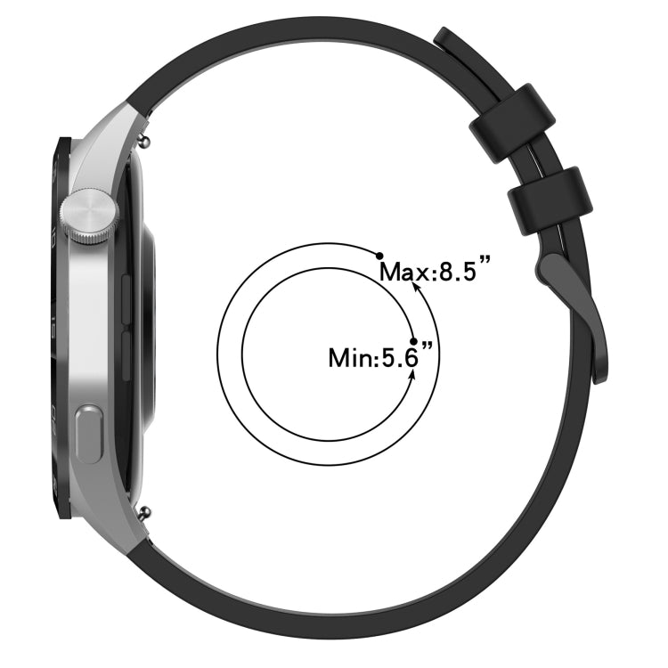 For Amazfit Pop 20mm Two-Color Sports Silicone Watch Band(Black+Grey) - Watch Bands by buy2fix | Online Shopping UK | buy2fix
