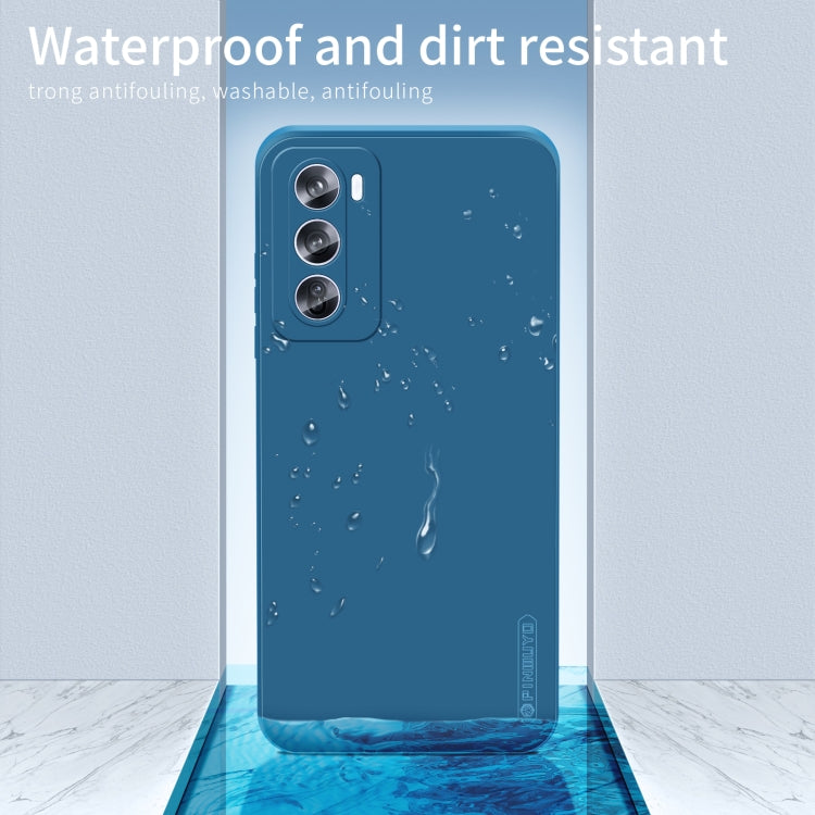 For OPPO Reno12 Pro Global PINWUYO Sense Series Liquid Silicone TPU Phone Case(Black) - OPPO Cases by PINWUYO | Online Shopping UK | buy2fix