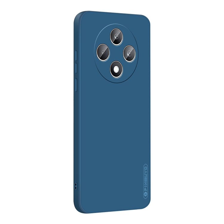 For OPPO Reno12 F PINWUYO Sense Series Liquid Silicone TPU Phone Case(Blue) - OPPO Cases by PINWUYO | Online Shopping UK | buy2fix