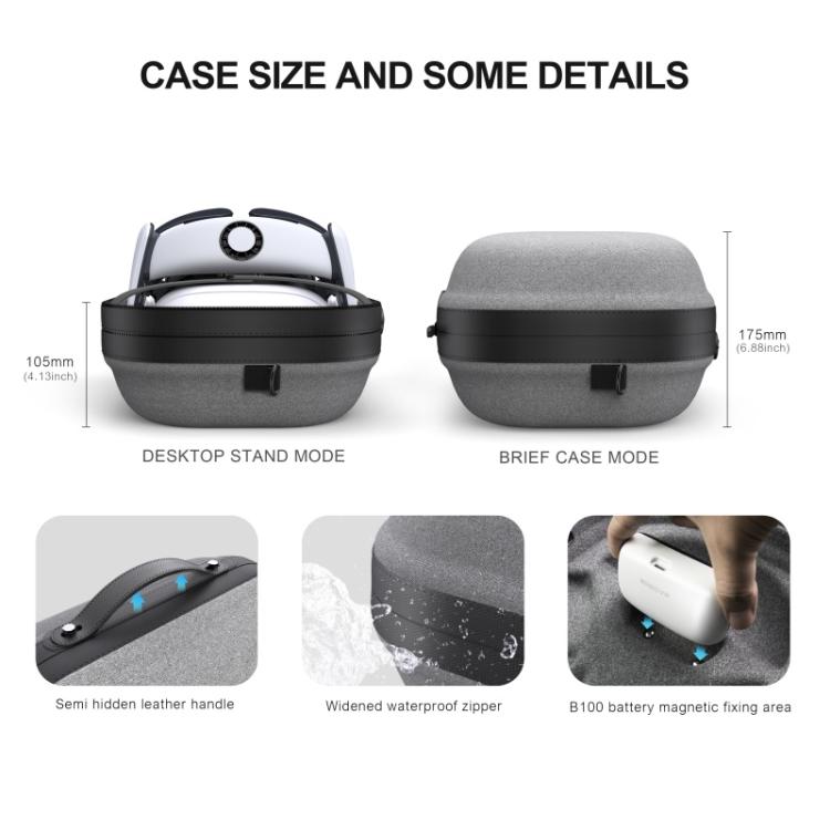 BOBOVR C3 For Meta Quest 3 Carrying Bag Hardshell Storage Case VR Accessories - VR Accessories by buy2fix | Online Shopping UK | buy2fix