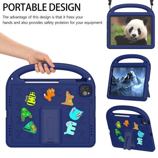 For iPad Air 2022 10.9 / Pro 11 2022 Cartoon Sparrow EVA Shockproof Tablet Case(Navy Blue) - iPad Pro 11 (2022/2021) Cases by buy2fix | Online Shopping UK | buy2fix