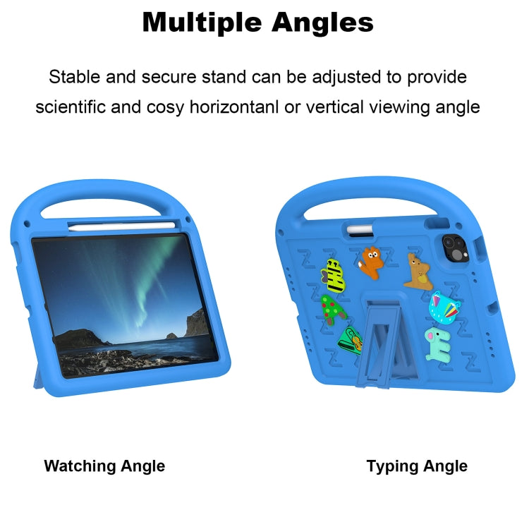 For iPad Air 11 2025 / 2024 Cartoon Sparrow EVA Shockproof Tablet Case(Blue) - iPad Air 11 2025 / 2024 Cases by buy2fix | Online Shopping UK | buy2fix