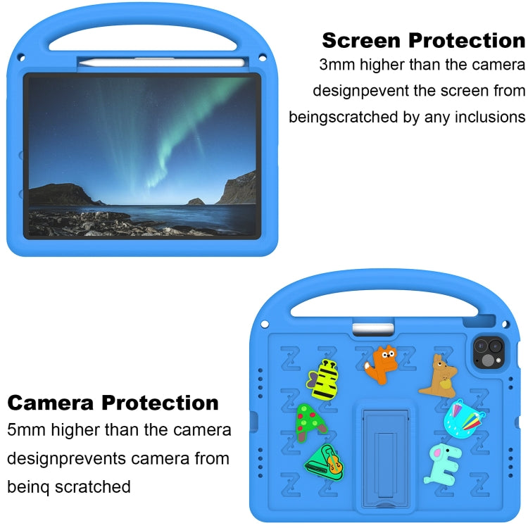 For iPad Air 11 2025 / 2024 Cartoon Sparrow EVA Shockproof Tablet Case(Blue) - iPad Air 11 2025 / 2024 Cases by buy2fix | Online Shopping UK | buy2fix