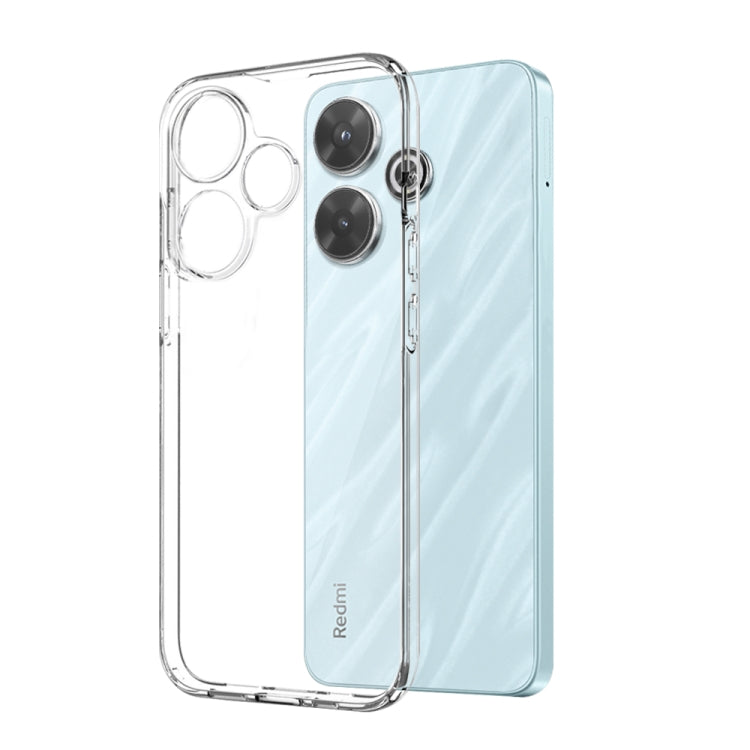 For Xiaomi Redmi 13 4G NORTHJO Transparent TPU Phone Case with Tempered Glass Film(Transparent) - Redmi 13 Cases by NORTHJO | Online Shopping UK | buy2fix