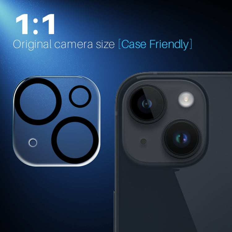 For iPhone 14 / 14 Plus NORTHJO Camera Lens Protector 3D Night Shot Tempered Glass Film(Black) - iPhone 14 Plus Tempered Glass by NORTHJO | Online Shopping UK | buy2fix