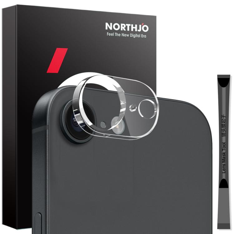 For iPhone 16e NORTHJO Camera Lens Protector 3D HD Tempered Glass Film(Clear) - iPhone 16e Tempered Glass by NORTHJO | Online Shopping UK | buy2fix