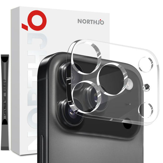 For iPhone 17 Pro NORTHJO Camera Lens Protector 3D HD Tempered Glass Film(Clear) - iPhone 17 Pro Tempered Glass by NORTHJO | Online Shopping UK | buy2fix