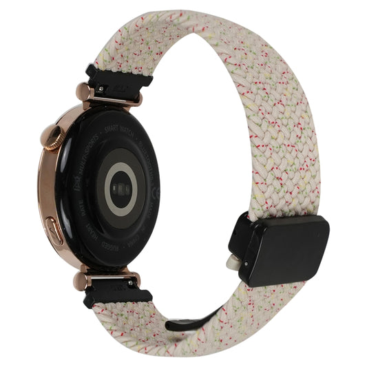 For Ticwatch Pro 3 Ultra 22mm Magnetic Buckle Braided Watch Band(Starlight Colorful) by buy2fix