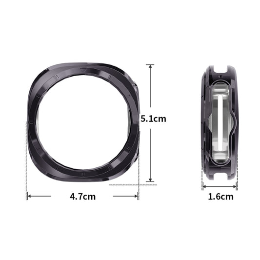 For Samsung Galaxy Watch Ultra 47mm / Ultra 2025 ENKAY Hat-Prince Electroplated Soft TPU Cover + 0.2mm 9H Glass Screen Protector(Silver) by ENKAY