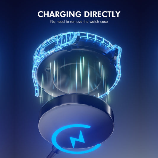 For Samsung Galaxy Watch7 40mm ENKAY Hat-Prince Full Coverage PC + Tempered Glass Film Integrated Watch Case(Gun Metal) by ENKAY