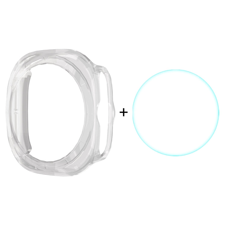For Samsung Galaxy Watch Ultra 47mm / Ultra 2025 ENKAY Hat-Prince Electroplated Hard PC Cover + 0.2mm 9H Glass Screen Protector(Transparent) - Watch Cases by ENKAY | Online Shopping UK | buy2fix