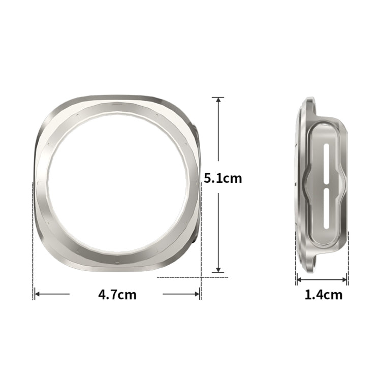 For Samsung Galaxy Watch Ultra 47mm / Ultra 2025 ENKAY Hat-Prince Electroplated Hard PC Cover + 0.2mm 9H Glass Screen Protector(Transparent) - Watch Cases by ENKAY | Online Shopping UK | buy2fix