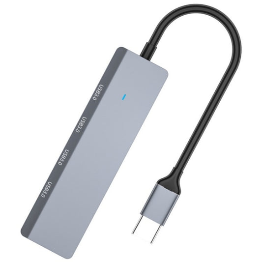 ADS-305C Aluminum Alloy Type-C to 4-Ports USB3.0 USB HUB Laptop Phone Adapter Splitter by buy2fix