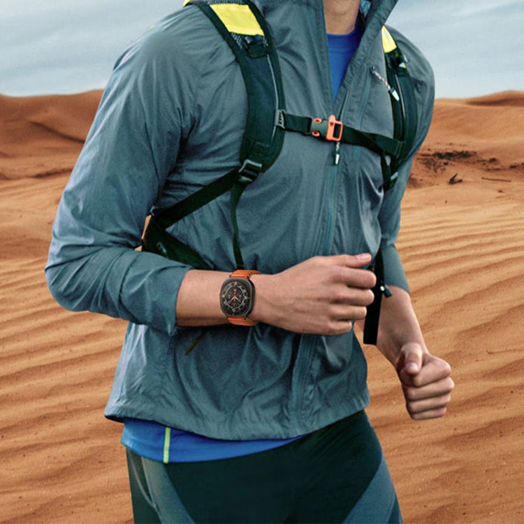 For Samsung Galaxy Watch Ultra 47mm Ocean Style Magnetic Buckle Braided Watch Band(Dark Gray) by buy2fix