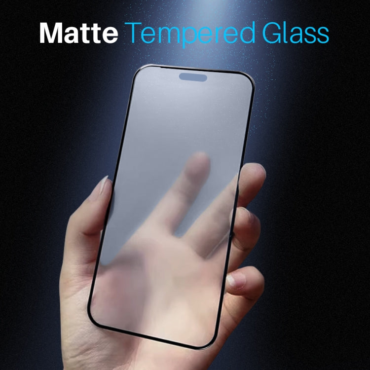 For iPhone 14 Pro NORTHJO Matte Silkscreen Anti-Fingerprint Tempered Glass Film - iPhone 14 Pro Tempered Glass by NORTHJO | Online Shopping UK | buy2fix