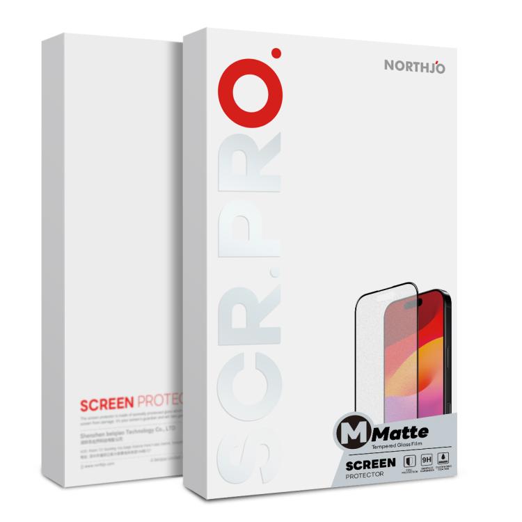 For iPhone Air NORTHJO Matte Silkscreen Anti-Fingerprint Tempered Glass Film - iPhone Air Tempered Glass by NORTHJO | Online Shopping UK | buy2fix