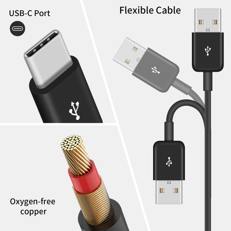 JUNSUNMAY 6 in 1 USB 2.0 to Type-C Splitter Cable, Length:1.5m - USB-C & Type-C Cable by JUNSUNMAY | Online Shopping UK | buy2fix