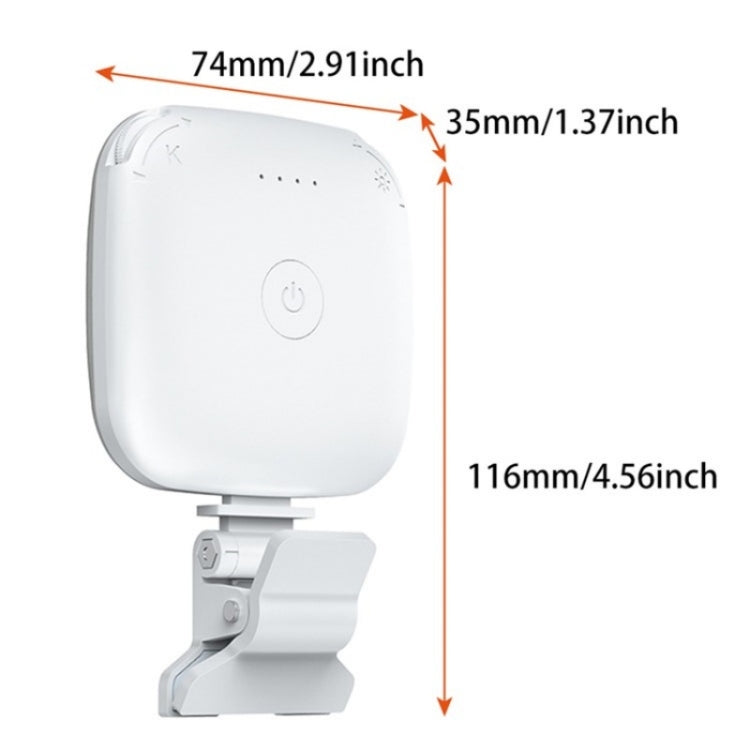 V15 Mini Clip-On Portable LED Fill Light Phone Laptop Video Conference Live Streaming Fill Lamp(Purple) by buy2fix