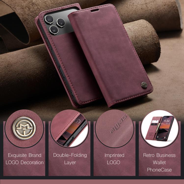 For iPhone 17 Pro CaseMe 013 Multifunctional Horizontal Flip Leather Phone Case(Red) - iPhone 17 Pro Cases by CaseMe | Online Shopping UK | buy2fix
