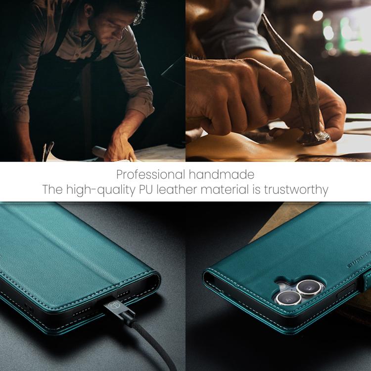 For iPhone 17 CaseMe 023 Butterfly Buckle Litchi Texture RFID Anti-theft Leather Phone Case(Green) - iPhone 17 Cases by CaseMe | Online Shopping UK | buy2fix