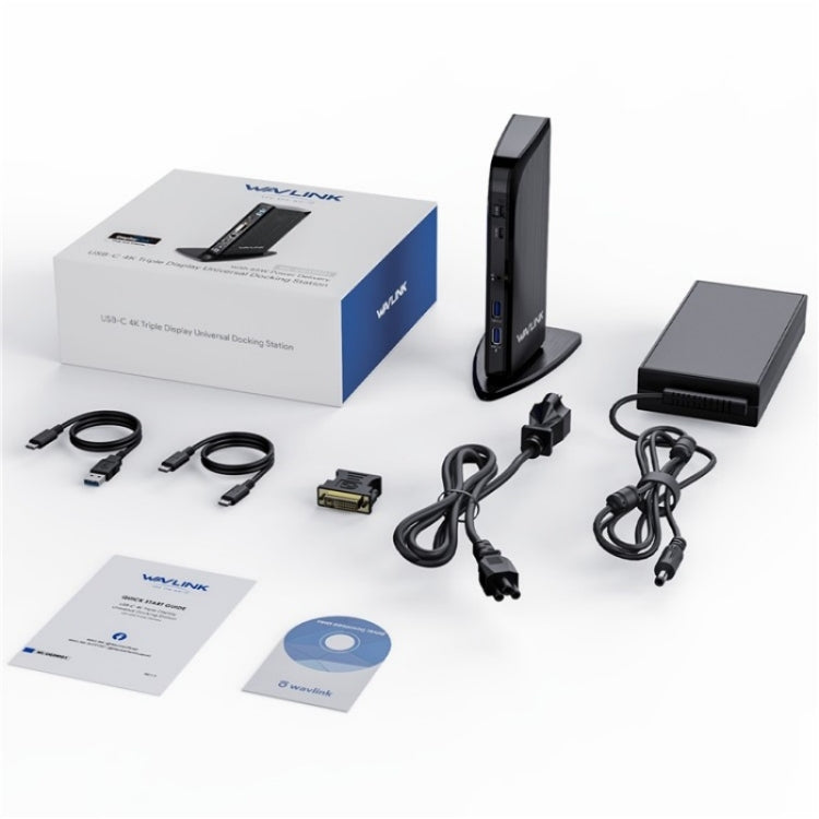 WAVLINK UG39PD1 13 in 1 Type-C Triple Monitors 4K HD Docking Station, Plug:EU Plug by WAVLINK