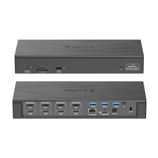 WAVLINK UG69PD8 Pro 18-in-1 DP / HD 5K Quadruple Display USB C Universal Docking Station, Plug:AU Plug by WAVLINK