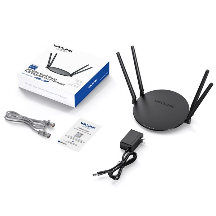 WAVLINK WN530HG3 AC1200 Dual Band AP Router 1000Mbps WAN / LAN Ethernet Port, Plug:US Plug by WAVLINK