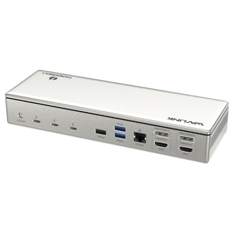 WAVLINK UTD41 PRO RJ45 / Audio / SD Card Reader 15-in-1 Thunderbolt 4 Docking Station, Plug:UK Plug - by WAVLINK | Online Shopping UK | buy2fix