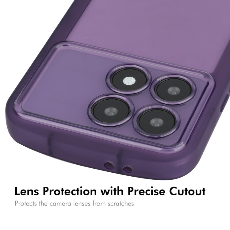 For Redmi K70 / K70 Pro ENKAY Hat-Prince Translucent Matte TPU Shockproof Phone Case(Purple) - Xiaomi Cases by ENKAY | Online Shopping UK | buy2fix
