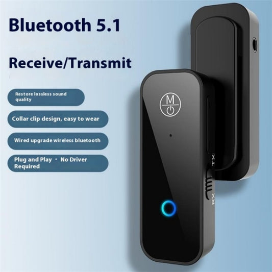B28 2-In-1 Audio Adapter AUX Connector Bluetooth 5.1 Transmitter Receiver by buy2fix