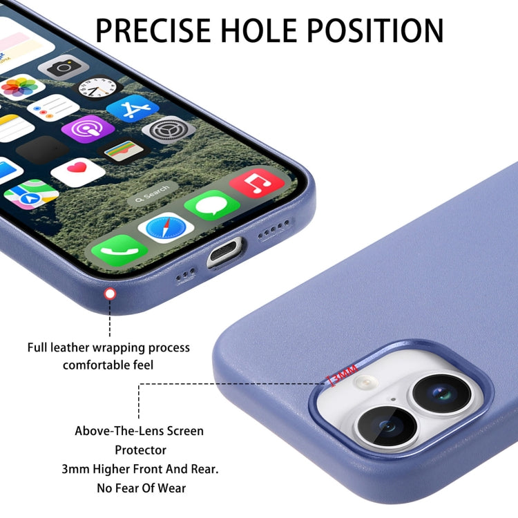 For iPhone 16 Plus Electroplated Metal Button MagSafe Phone Case(Blue) - iPhone 16 Plus Cases by buy2fix | Online Shopping UK | buy2fix